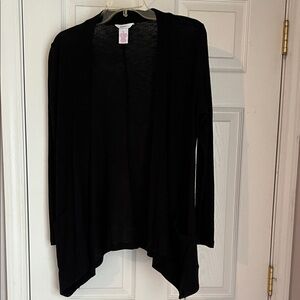 Candie's Elegant Black Open Cardigan